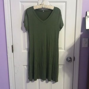 Green T-Shirt Dress